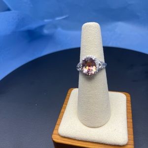 Orange Northern Lights™ Quartz
Rhodium Over Silver Ring